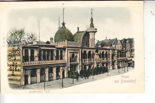 4000 DÜSSELDORF, Arabisches Cafe, ca. 1900, ungeteilte Rückseite