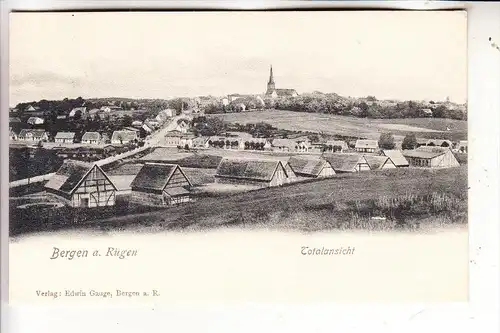 0-2330 BERGEN / Rügen, Panorama, ca. 1905