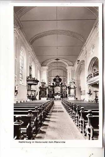 5238 HACHENBURG, Kath. Pfarrkirche, Innenansicht, 1953