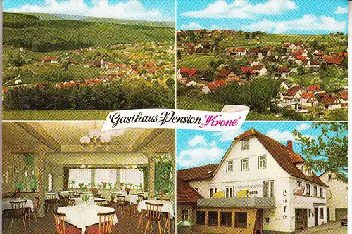 6120 MICHELSTADT - WEITEN-GESÄSS, Gasthaus "KRONE"