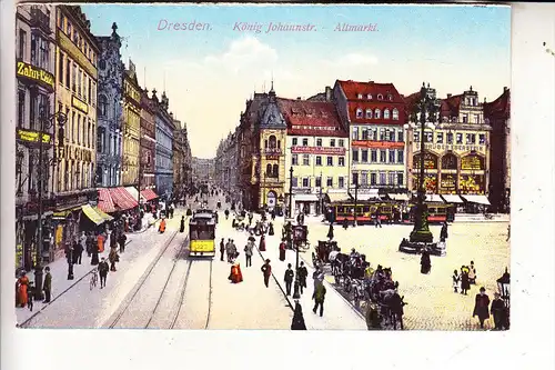 0-8000 DRESDEN, König Johann Strasse, Altmarkt, Strassenbahn - Tram