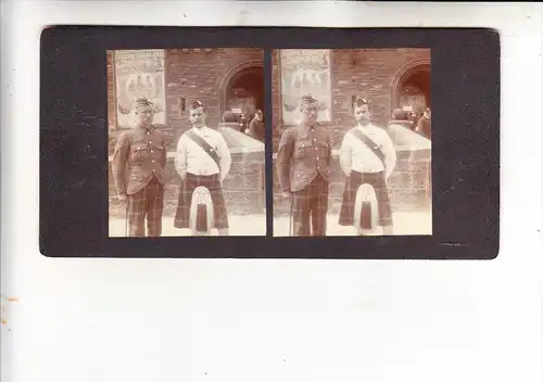 UK - SCOTLAND - EDINGBURGH, Soldiers, Stereo - Photo, ca. 1900