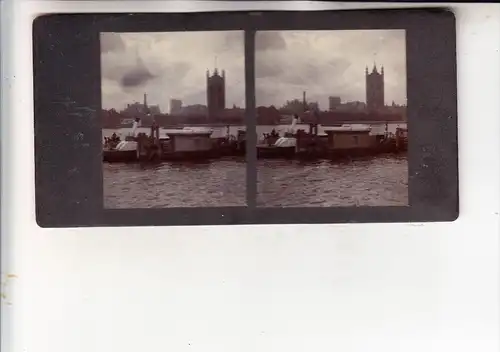 LONDON - Steam ship Themse , Stereo - Photo, ca. 1900