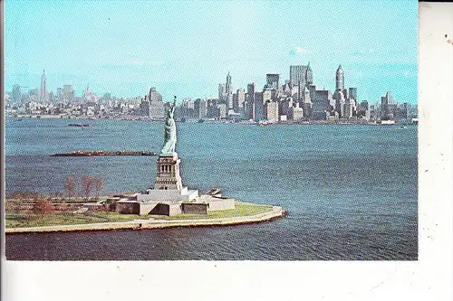 USA - NEW YORK - Statue of Liberty, air view