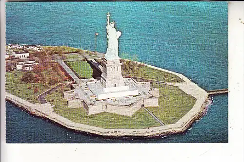 USA - NEW YORK - Statue of Liberty, air view