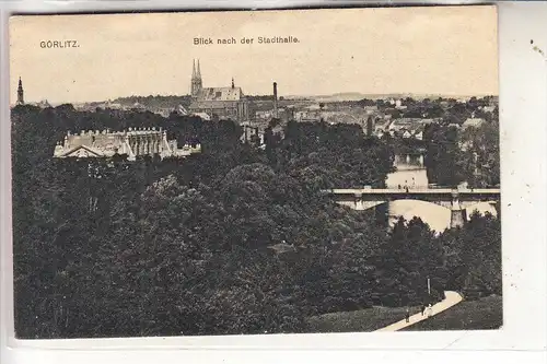 0-8900 GÖRLITZ, Blick von der Stadthalle, 1923