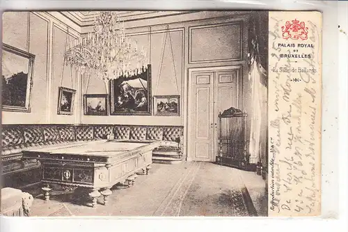 SPORT - BILLARD - Brussel, Palais Royal, La Salle de Billards, 1904, Druckstelle