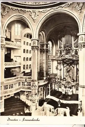 MUSIK - KIRCHENORGEL / Orgue / Organ / Organo - DRESDEN, Frauenkirche vor der Zerstörung