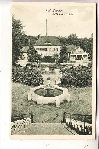 0-7232 BAD LAUSICK, Blick von der Terrasse