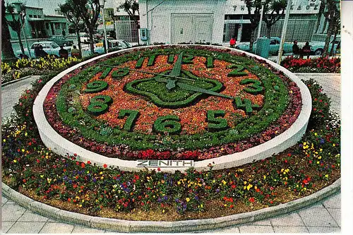 BLUMENUHR - l´Horloge florale / Flower Clock / Bloem Klok / Reloj de Flores / Fiore Orologio - PATRAS