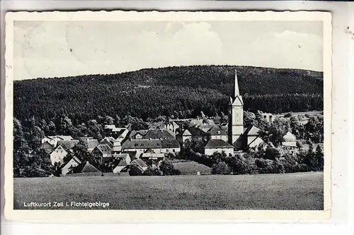 8665 ZELL im Fichtelgebirge, Panorama mit Waldstein, 1942