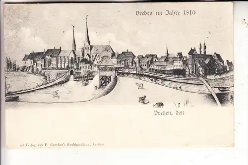 4426 VREDEN, Historische Ansicht 1810, 1904