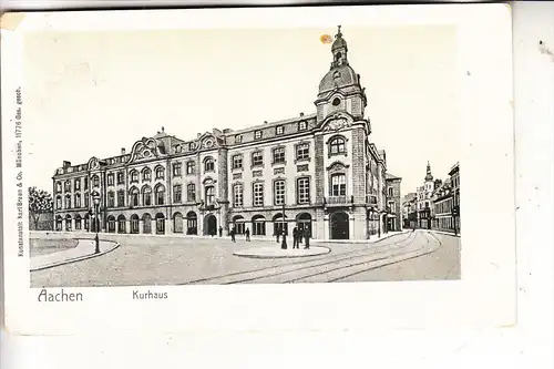 5100 AACHEN, Kurhaus, LUNA-Karte # 11776, ca. 1900, min. Eckmangel