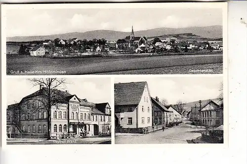 3452 BODENWERDER - HALLE, Gasthof Brand, Strassenpartie, Gesamtansicht