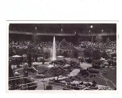 4600 DORTMUND, Blumenausstellung 1955 Westfalenhalle, Photo-AK