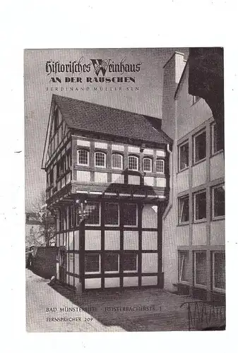 5358 BAD MÜNSTEREIFEL, Historisches Weinhaus An der Rauschen, 1957