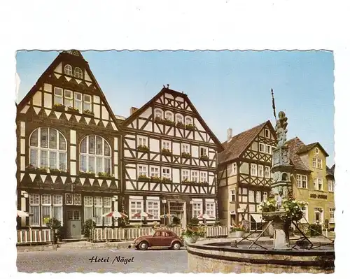 3580 FRITZLAR, Hotel Nägel, 196..., VW-Käfer