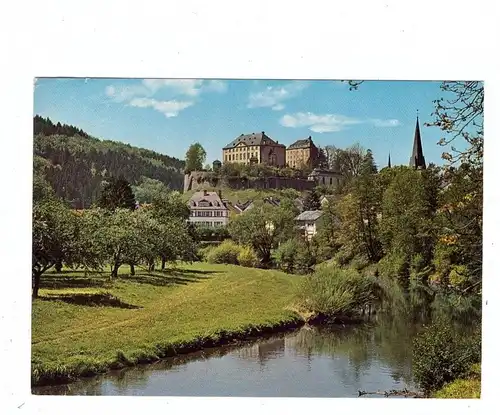 5524 KYLLBURG - MALBERG, Kyll mit Schloß Malberg