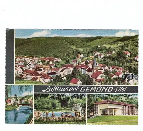 5372 GEMÜND, Freibad, Rurpartie, Ortsansicht