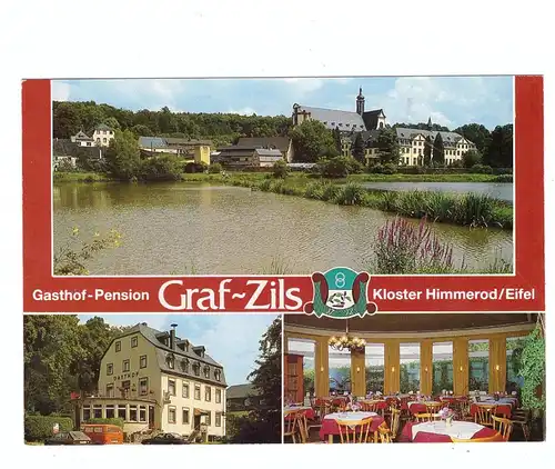 5560 WITTLICH - GROSSLITTGEN - HIMMEROD, Gasthof Graf Zils, Werbe-Klappkarte