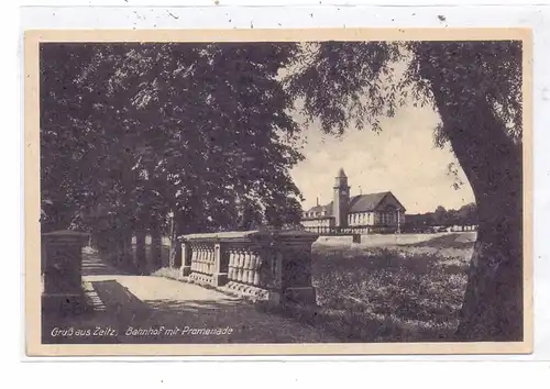 0-4900 ZEITZ, Bahnhof mit Promenade