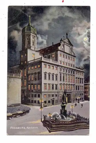 8900 AUGSBURG, Rathaus, 1905, kl. Druckstelle