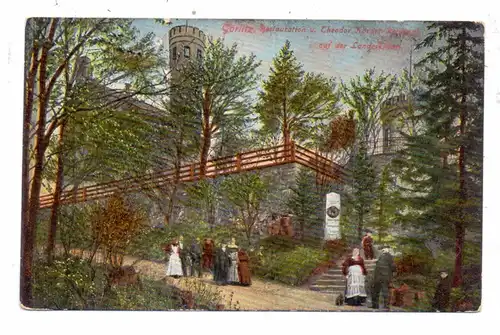 0-8900 GÖRLITZ, Restauration auf der Landeskrone, 1908