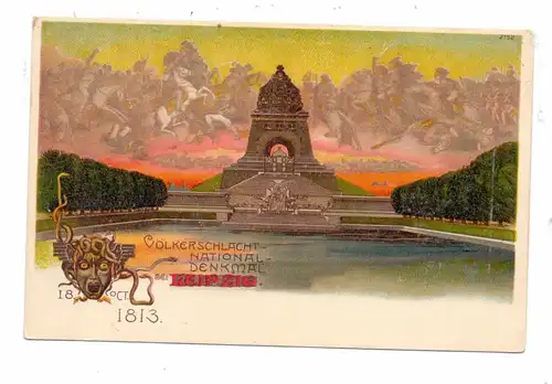0-7000 LEIPZIG, Völkerschlacht National Denkmal 1813, Hundertjahrfeier, Bürger & Ottilie