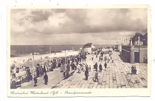 2280 WESTERLAND / SYLT, Strandpromenade, 1938