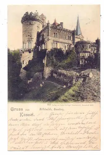 3500 KASSEL - WILHELMSHÖHE,  Löwenburg, 1900, color