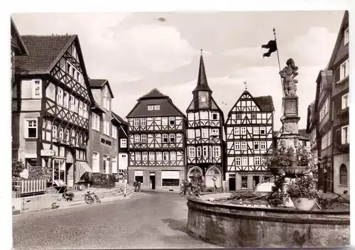 3580 FRITZLAR, Markt, Rolandsbrunnen