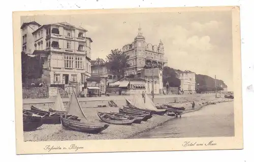 0-2355 SASSNITZ, "Hotel am Meer", "Strand - Hotel", Kiosk, 1936