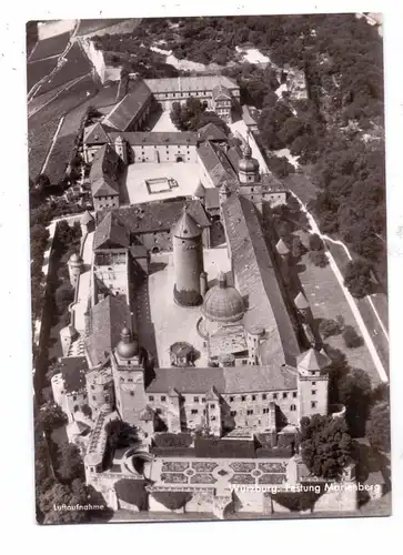 8700 WÜRZBURG, Festung Marienberg, Luftaufnahme