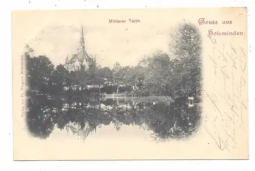 3450 HOLZMINDEN, Mittlerer Teich, 1900