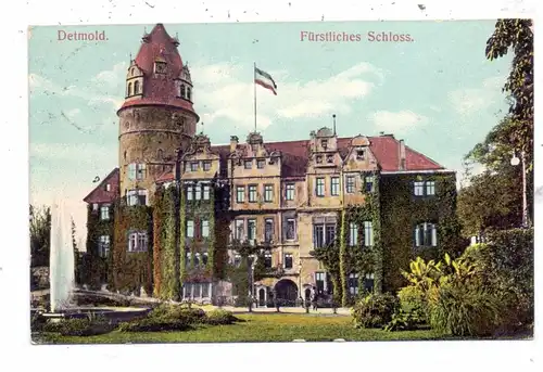 4930 DETMOLD, Fürstliches Schloss, 1912