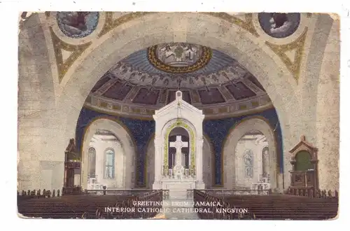 JAMAICA - KINGSTON, Catholic Cathedral, 1920, PANAMA CANAL ZONE  stamp