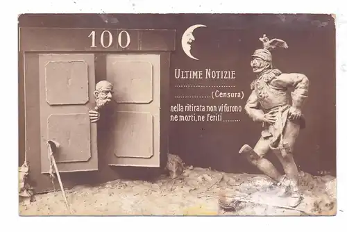 MONARCHIE DEUTSCHLAND, Kaiser Wilhelm II & Österr. Kaiser, Ital. Karrikatur