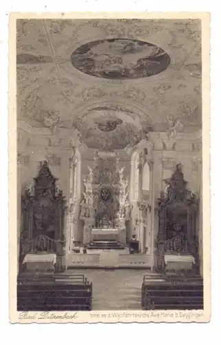 7345 DEGGINGEN, Wallfahrtskirche Ave Maria, Innenansicht, 1935