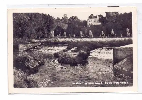 NL - LIMBURG - GEULEM - HOUTHEM, Watervallen, 1954, rücks. Klebereste
