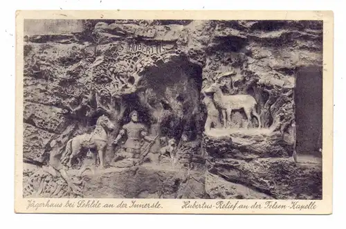 JAGD - HUNTING - JACHT - CHASSE - CACCIA - CAZA - LOWIECTWO, Hubertus-Relief Felsen Kapelle Sehnde