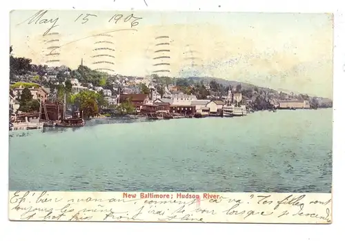 USA - NEW YORK - NEW BALTIMORE, Hudson River, 1906