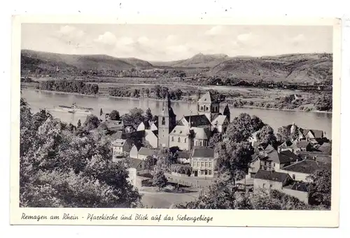 5480 REMAGEN, Pfarrkirche und Umgebung, 1957