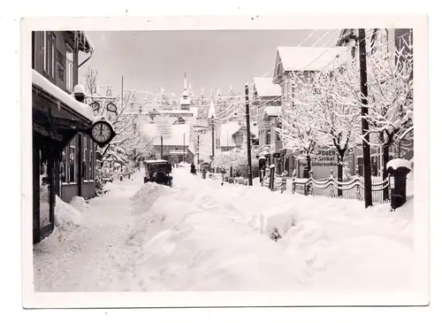 3380 GOSLAR - HAHNENKLEE, Strassenpartie, im Winter, 1948