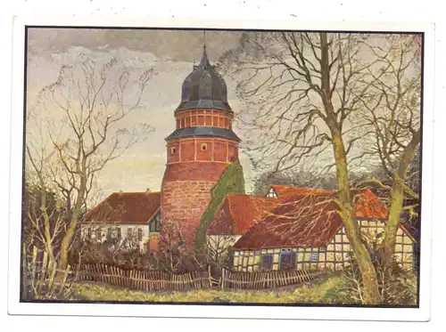 2840 DIEPHOLZ, Schloß Diepholz, Künstler-Karte Robert Koepke, 30er Jahre