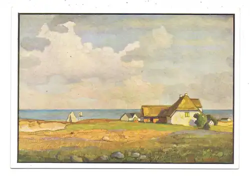 0-23.. RÜGEN, Dorf auf Rügen, Künstler-Karte Prof. Kaiser, München, 30er Jahre