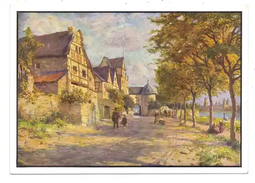 5462 BAD HÖNNINGEN - LEUTESDORF, Künstler-Karte