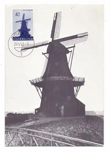 WINDMÜHLEN / Mills / Molen / Moulin - DOKKUM - Achtkante Stelling  - Korenmolen