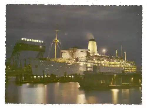 OZEANSCHIFFE - MS "ARCADIA" P & O, ca. 1956, Hamburg Hafen