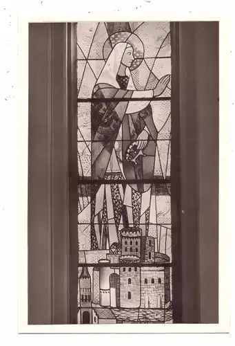 4242 REES - HALDERN, Tagungs- und Erholungsstätte, Glasfenster Hl. Irmgard von Aspel