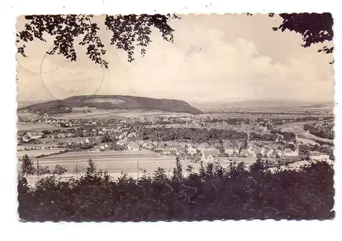 3470 HÖXTER, Panorama, Landpoststempel "21a Höxter A", 1954, Nadelloch